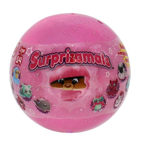 Мягкая игрушка-сюрприз в шаре SURPRIZAMALS S14-1 (10 видов, в ассорт.)