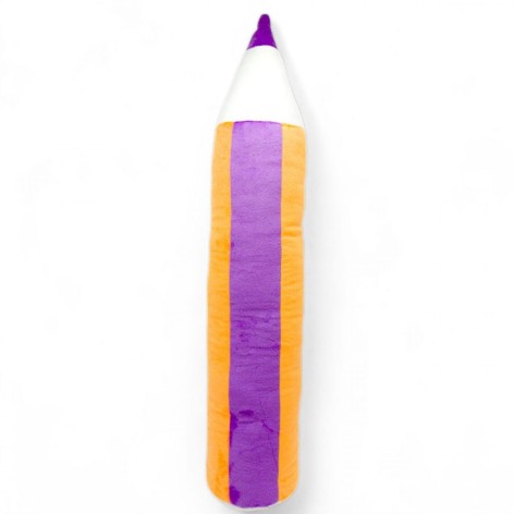 М'яка іграшка-подушка Масік "Олівець" фіолетово-жовтогарячий 76 см (МС 180302-02)