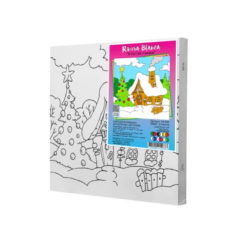 Набір для розпису по контурах Riviera Blanca "В гостях у казки" 25x25 см (КА-068)