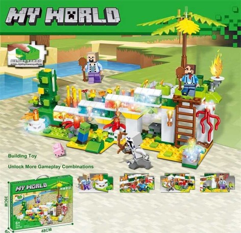 Конструктор МС 568+ елементів, 1 елемент з підсвічуванням, фігурки героїв, в кор. 48*35*6см  /24-2/