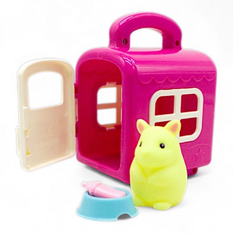 Ігровий набір "Тварина з перенесенням", рожевий (мікс видів)