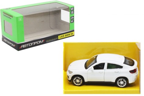 Машина металева BMW X6, білий.
