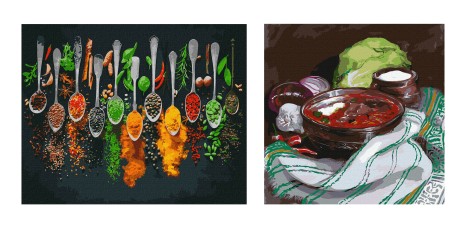 Набір для розпису по номерах.40х50 та 40х40