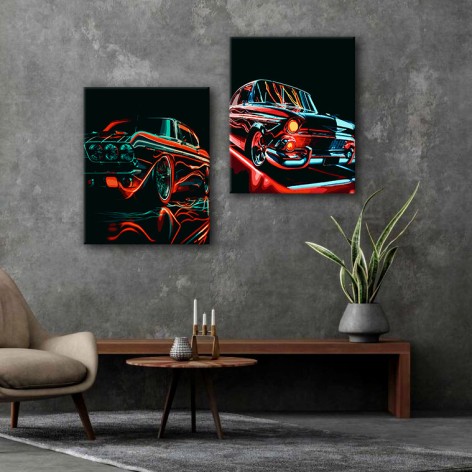 Набір картин за номерами Riviera Blanca "Яскраві силуети" 40x50 см 2 шт (ITR-109)