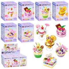 Конструктор Qman солодощі, від 93дет, в кор-ці, (6видів) /8/48/6шт в кор. 28-12,5-16,5см