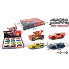 Набір машинок ТЧ, метал, інерція, 8,5см, гумові колеса, (4 види) /8/96/12шт в кор. 5-5-25см