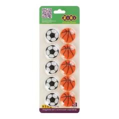 Комплект магнитов ZIBI в виде мячиков 30 мм. 10 шт.