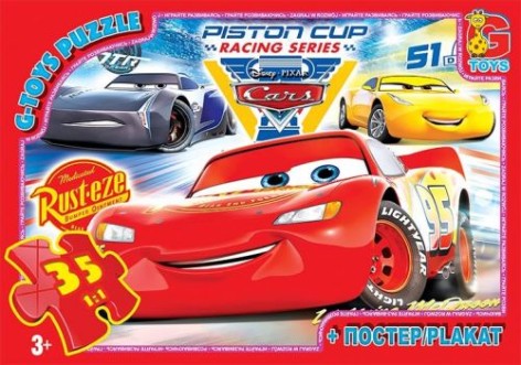 Пазлы из серии "Тачки", 35 эл