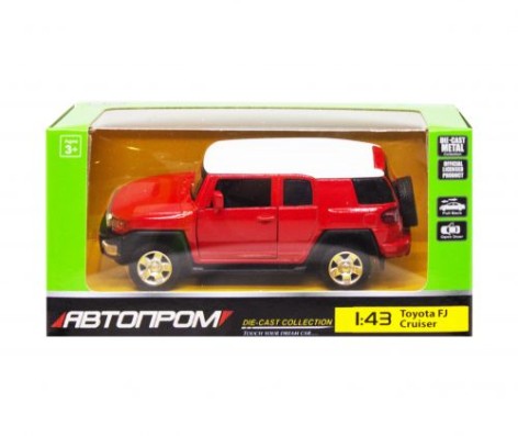 Машинка "Toyota FJ Cruiser" из серии "Автопром", красный