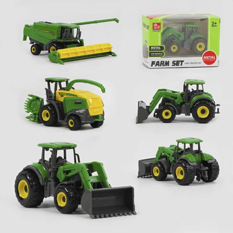 Трактор 3 види, металопластик, в кор., мікс видів 