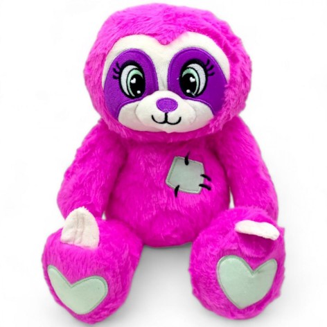 Мягкая игрушка "Ленивец", люминесцентная (25 см. сидя)