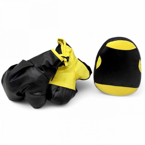 Дитячий боксерський набір Strateg "Energy Lap" жовто-чорний (20x30x12 см)