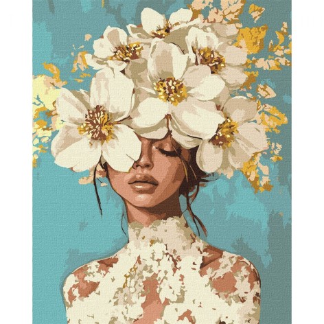 Картина по номерам с красками металлик "Цветущие мечты" 40х50 см