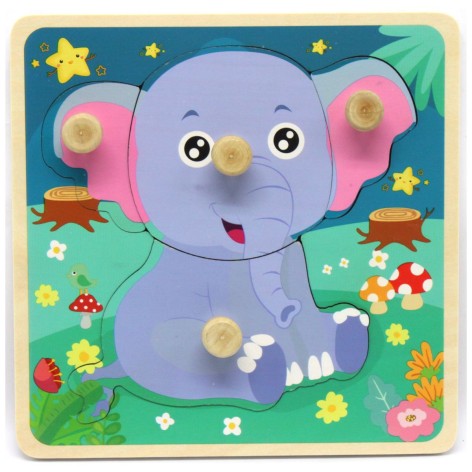 Дерев'яна логічна гра СЛОН