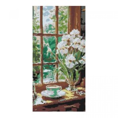 Алмазная мозаика/вышивка Кофейная гармония 40*80 см