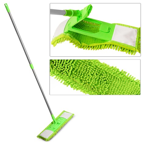 Швабра-полотер с телескопической ручкой 122*42*12см MH-2735 