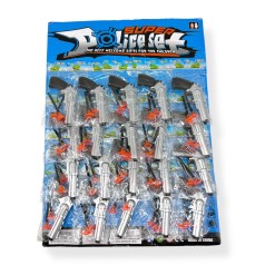 Револьвер з присосками пластиковий 12см