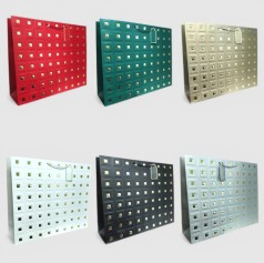 Подарочный пакет картон 200грм, "Абстракция" МИКС 6 видов, 43*31*14?см, 4 шт. в уп. /12/