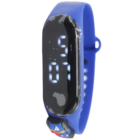 Сенсорные электронные часы (синий)