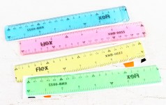 УЦЕНКА 30% Лінійка неламайка 20см, ширина 2,8см, 5шт в упак. //