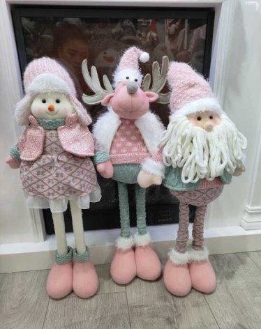 Новорічна декоративна іграшка 3 види, мін. висота-36см, макс. висота-60см, в п/е, мікс видів 