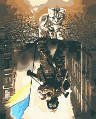 Картина по номерам Украинские котики (40х50) (RB-0480)