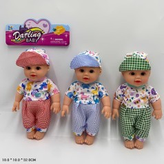 Пупс муз. мікс 3 вида п/е 18*10*32см 