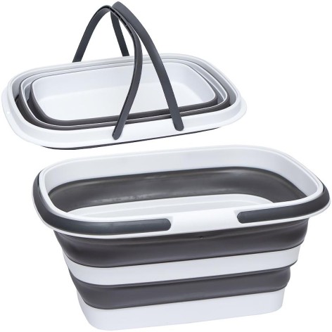 Корзина складная 8,5л. 37*27*18см117-029 силикон/пластик