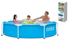 Intex Басейн каркасний об'єм:1828л, розмір:244х51см