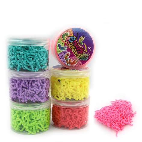 Игрушка-атистресс, червячки Magic Worms, 60g 6/s