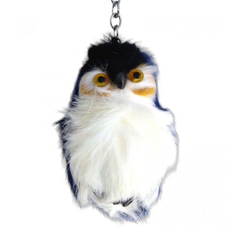 Брелок сова темно синя