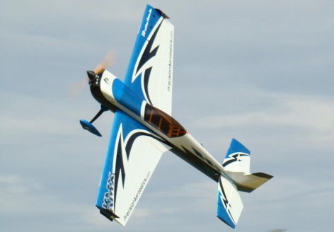 Самолет на радиоуправлении Precision Aerobatics Katana MX 1448мм KIT (синий)