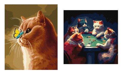 Набір для розпису по номерах.40х50 та 40х40