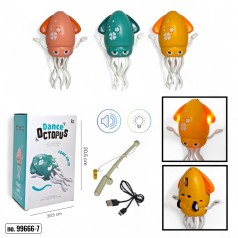 Игрушка танцующий кальмар-осьминог на аккумуляторе 99966-7