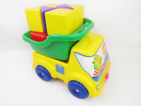 Машинка игрушечная Вольво-Мультик + кубики набор 2 Яблоков