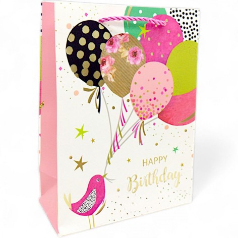 Пакет подарочный (17х8,7х24 см.), птичка