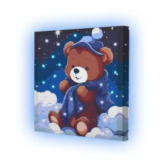 Набор для росписи 25*25 с подсветкой 