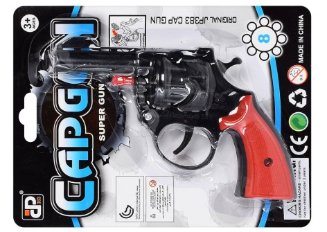 Пістолет іграшковий під пістони 8-зарядний 2 кольори