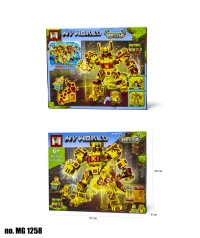 Конструктор MINECRAFT MG1258 (437+ ДЕТАЛІВ) 37*30*6см //