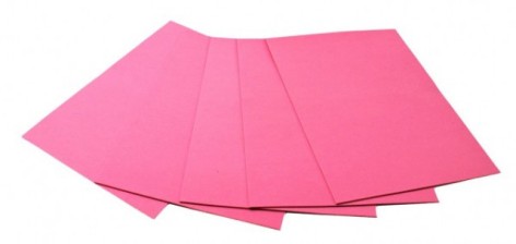 Набор ЭВА пены цветной А4, EVA-1-006, 210х297мм,1,00 мм 5 листов розовый