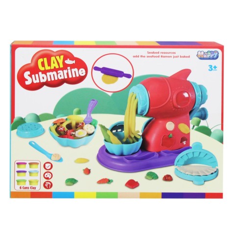 Тесто для лепки субмарина, 6 цветов.