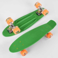 Скейт Пенни борд Best Board, доска=55 см, колеса PU со светом, диаметр 6 см