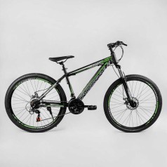 Велосипед Спортивный Corso «Crossfire» 27.5" дюймов рама стальная 15’’, переключатели Saiguan, 21 скорость /1/