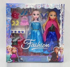 Набір ляльок, 2 ляльки,  будуар, одяг, аксесуари, в кор.33*6*38 см