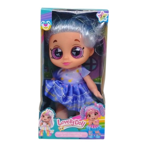 Лялька "Lovely Doll", 22 см (блакитна) (підсвічування, весела пісенька, рухомі частини)