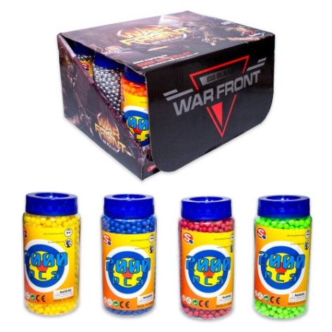 Пульки для іграшкової зброї 6кольорів, 12шт в кор.  /24