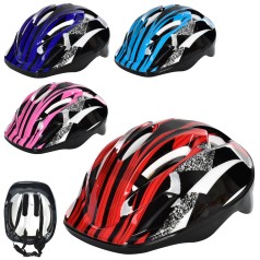 Шолом 25-19 см, 6 отворів, 4 кольори, кул, 26-35-13см /30/