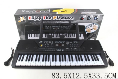 Орган музичний MQ021UF (1613146) (6 шт.) USB, від мережі, 61 клавіша, з мікрофоном, підставкою для нот, в коробці 83,5*12,5*33,5 см