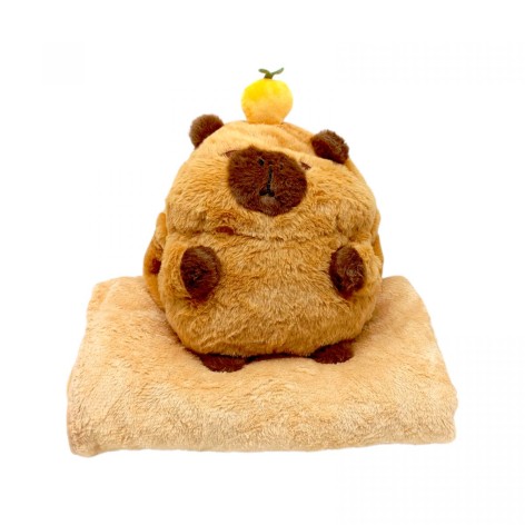 М'яка іграшка MIC "Капібара" 25 см з пледом 95х190 см, муфта