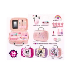 Набір косметики 3 види, у валізі, мікс видів 